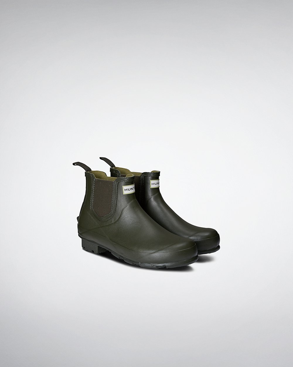 Botas Chelsea Hunter Hombre Norris Field - Verde Oscuro Oliva - Argentina 0957RUWAV